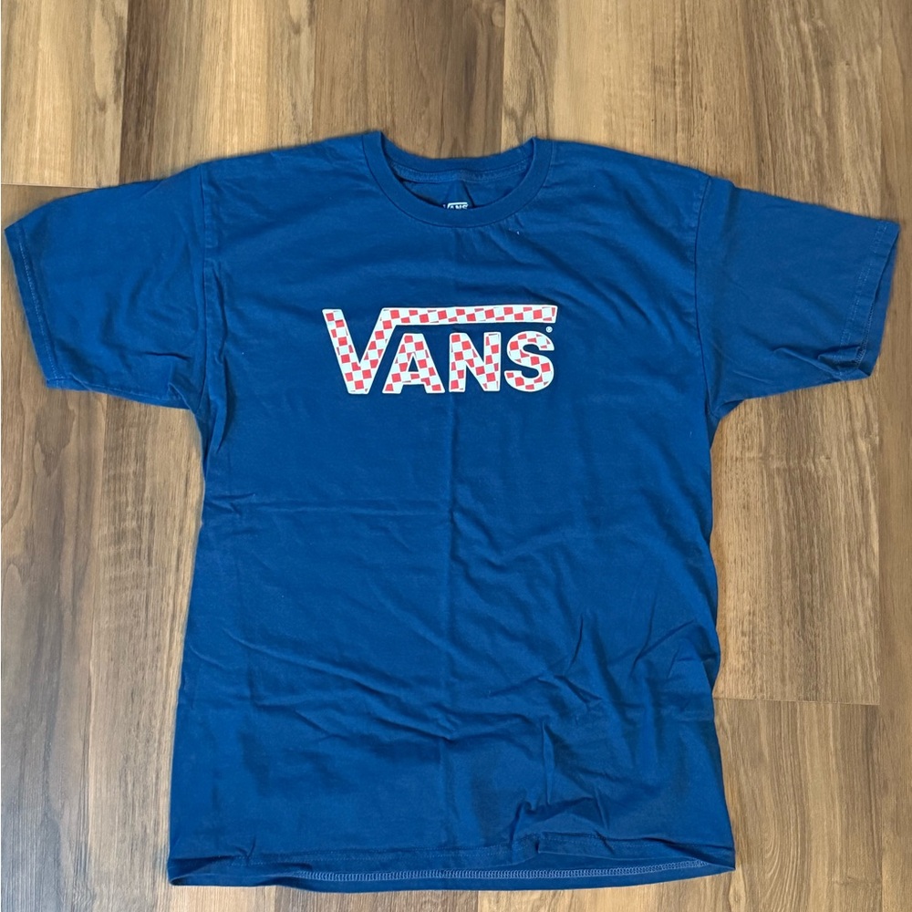 Vans Navy Blue Cotton T-Shirt